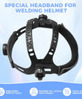 Replacement Headgear For Welding Helmet With Round Hole Connection, Adjustable Comfort Fit, Padded Cushioning, Universal