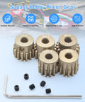 Dope Aluminum 7075 M0.6 Pinion Gear Set 13T 14T 15T 16T 17T For 1/10 RC Cars with screws and tool