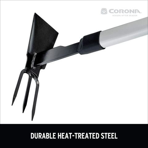 Extended Reach Hoe And Cultivator All In One Garden Tool For Weed Busting And Soil Loosening With Long Ergonomic Handle