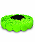 One Inch Electro Galvanized Ring Shank Cap Nails With Tough Plastic Collated Heads For Dead Nuts Underlayment Grip On Outdoor Decks Fits Cn100b And Cn100 Cap Nailers Flawlessly, in green plastic cap reels.