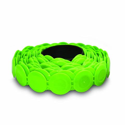 One Inch Electro Galvanized Ring Shank Cap Nails With Tough Plastic Collated Heads For Dead Nuts Underlayment Grip On Outdoor Decks Fits Cn100b And Cn100 Cap Nailers Flawlessly, in green plastic cap reels.