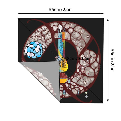 Soft And Silky Square Scarf With Premium Dope Belt Inspired Print For All Seasons Versatile Fashion Accessory 22in dimensions