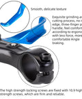 Universal 22mm Bike Brake Levers Set For Road Mountain BMX And Hybrid Bikes close-up of blue ergonomic handbrake lever and lock screws