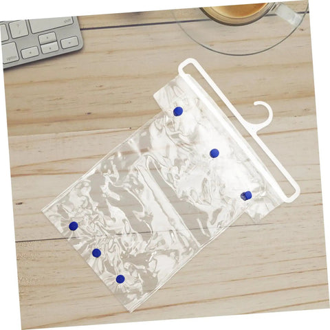 Hella Heavy Duty Clear Electric Vehicle Charger Station Cover Weatherproof Rain Snow Protection Sleeve, transparent sleeve with hooks.