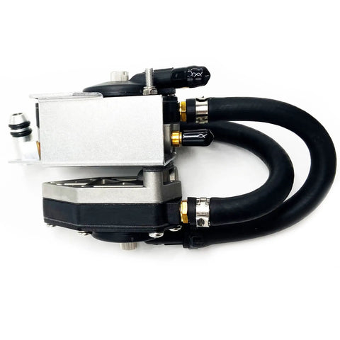 Close-up of V660 Fuel Pump For Johnson Evinrude V6 60 Degree Looper Outboard Motors 150-175HP showing hoses and bracket