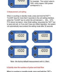 Display interface settings of 3 Inch Electronic LCD Display Flow Meter Turbine Flow Meter With NPN Output For Water In PVC Pipe