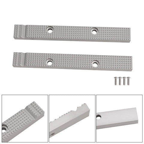 Replacement Vise Jaw Set For Old USA 6 And A Half Inch Reversible Gray Vices Fits Craftsman And Columbian Models Aluminum