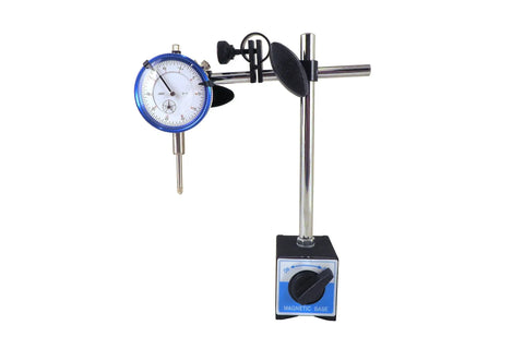 Magnetic Base With Fine Adjustment For Dial Test Indicator Boss Level Precision, 1 Inch Travel, 0.0005 Inch Resolution, 0.001 Inch Accuracy, Benchtop Mount, 176 Lb Holding Power For Stress Free Machining Setup