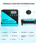 Diagram of 40A MPPT Solar Charge Controller For 12/24V Systems With Adjustable LCD, Timer, And Dual USB Ports components.