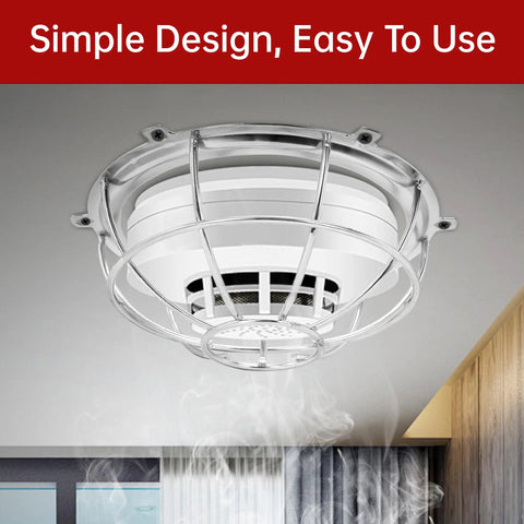 Chrome Sprinkler Head Protector Guard For Ceiling Installations 1/2 Inch And 3/4 Inch, screw mount cage installed on ceiling