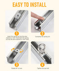 Installation steps for Heavy Duty Strut Channel Nut And Eye Bolt Kit With M8 And M10 Eye Bolts And M10 T Slot Nuts Stainless Steel And Zinc Plated Spring Nuts For Unistrut Pack Of 4.