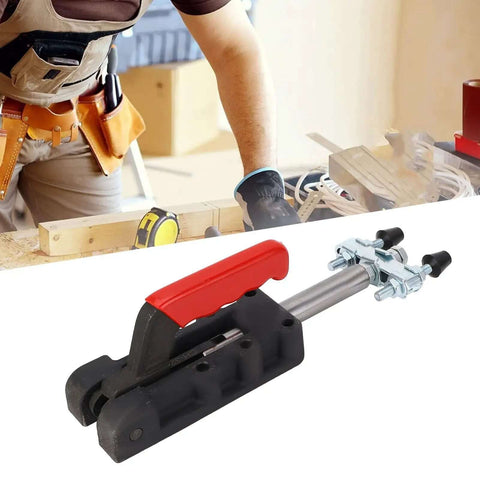 Beefy Double Head Push Pull Clamp, 2500kg Capacity and 75mm Stroke, Heavy Duty Toggle Weld Clamp for Welding