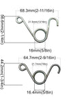 Extension Spring Kit For GX Engines GX160 GX200 GX270 GX390 Governor Throttle Return Linkage Set 17 Pcs dimensions