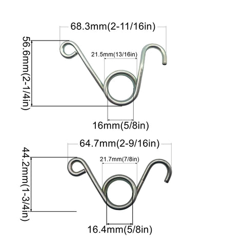 Extension Spring Kit For GX Engines GX160 GX200 GX270 GX390 Governor Throttle Return Linkage Set 17 Pcs dimensions