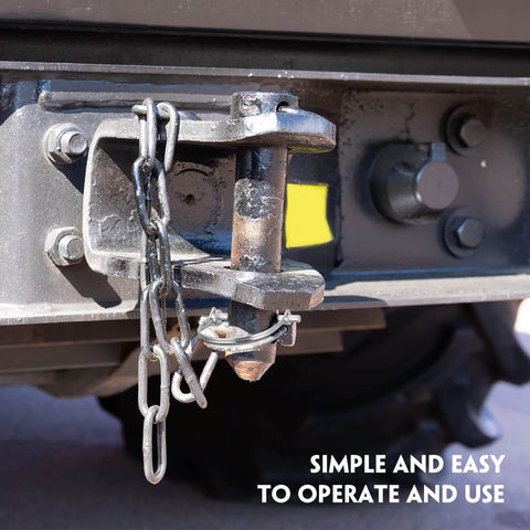 30 Piece Trailer Hitch Pin Locks Set Beefed-Up Built Tough 2-3/4 Inch By 1/4 Inch PTO Shaft Locking Safety Coupler Pins Carbon Steel Arch Design