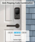 Keyless Entry Door Lock With Touchscreen Keypad Deadbolt For Front Door, ANSI Grade 2 Electronic Lock, Oil Rubbed Bronze Finish