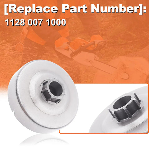 Three Eighths Inch Clutch Drum Rim Sprocket Needle Bearing Kit For Chainsaws shown with replace part number 1128 007 1000