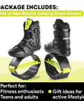 Adult Jumping Shoes For Fitness And Fun Kangaroo Jump Boots With Adjustable Bounce, green, for men and women, indoor outdoor