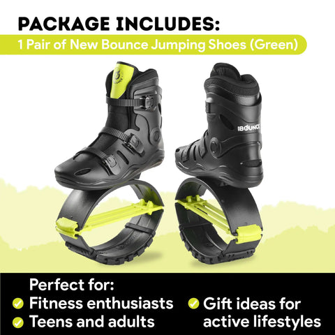 Adult Jumping Shoes For Fitness And Fun Kangaroo Jump Boots With Adjustable Bounce, green, for men and women, indoor outdoor