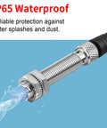 Inductive Proximity Sensor Switch M8 2Mm Detect Distance 10-30V DC shown with water, highlighting IP65 waterproof protection