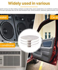 Kick Out Drafts With Premium Heavy Duty Foam Weather Stripping Tape Adhesive Door And Window Seal Half Inch Thick PU Compression Sponge Roll used in car doors, speakers, and air conditioners.
