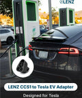 Ccs1 To Nacs Electric Vehicle Charging Adapter Compatible With Tesla And All Nacs Port Cars DC Fast Charge Connector 500 Volt UL Approved, charging at public station.