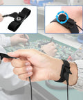 Person using Grounding Wristband And 15 Foot Cable Kit For ESD Safety, Adjustable 6 To 7 Inch Wrist Strap, 2.5 mm Plug And 3.5 mm Snap