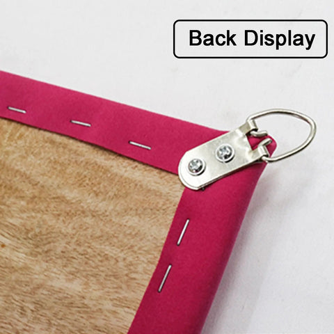 Back view of Microfiber Fencing Practice Target Self Training Auxiliary Sword Target with wall-mounted buckle design