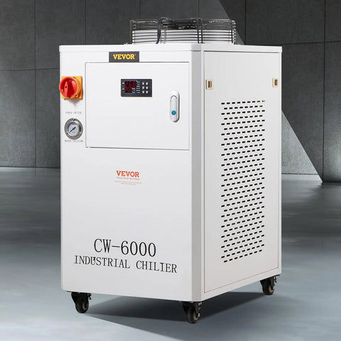 Rugged Industrial Water Chiller Built To Crush Heat Fast With 65 Liters Per Minute Flow And A 15 Liter Tank, CW-6000 unit.