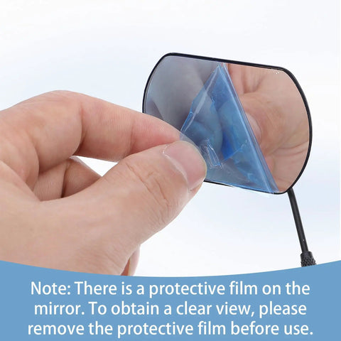 2 Pack Stainless Steel Oval Lash Mirror for Eyelash Extensions 2 Inch Detachable Inspection Mirrors with protective film