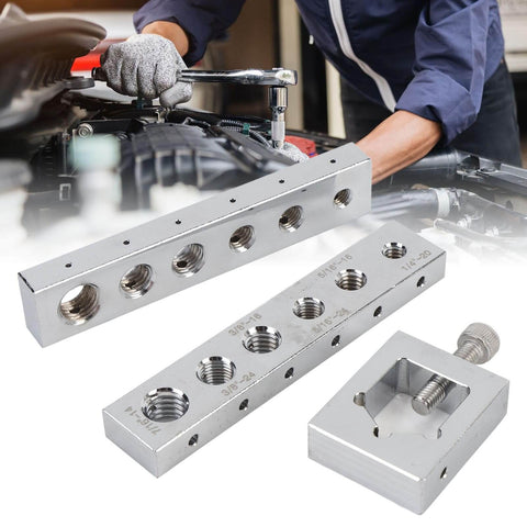 Achieve precise bolt drilling and secure safety wire installations with this carbon steel drill jig set, compatible with M6 to M12 bolts.