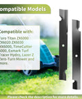60 Inch Deck High Lift Lawn Mower Blades 3 Pack Replaces 105-7718-03 and 115-9649-03 Compatible With Exmark and Other 60 Inch Zero Turn Mowers