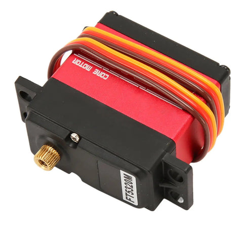Badass 20Kg Digital Servo With Full Metal Gears And Hella Smooth High Torque Core Motor featuring colorful wires and robust design.