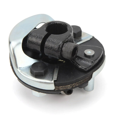 Bulletproof Steel Steering Coupler Joint Featuring 1 Inch DD Connection And Precise 36 Splines heavy duty metal close-up view.