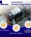 SPX2607CKIT with Drivetrain Upgrade Replacement Kit Fits Hayward Superpump Pumps 1 HP SP1600X DIY for noise reduction
