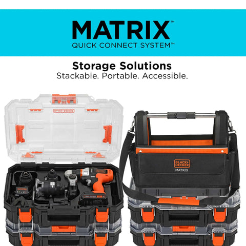 Matrix 20V Max Hammer Drill Attachment For Masonry Drills Brick And Concrete with storage case and quick connect system