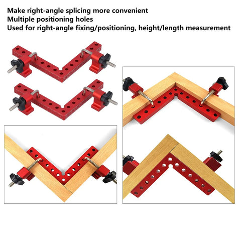 Dead Nuts On 90 Degree Woodworking Corner Clamping Jig Features Heavy Duty Right Angle Alignment with multiple positioning holes