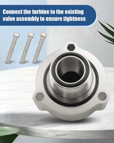 Volkswagen Blow Off Valve Spacer For Golf Passat 2.0T Turbo with screws on white surface