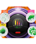 Micro-particle sensor display on Ridiculously Light Intelligent Cordless Stick Vacuum For Wet And Dry Cleaning Slim V12 Detect Submarine Tech