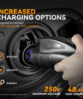 Tesla To SAE J1772 EV Charging Adapter Black 48A 250V AC being connected to a vehicle for efficient charging options.