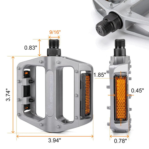 Lightweight Aluminum Alloy Mountain Bike Pedals ✓