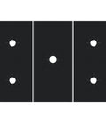 Three Pack Stove Burner Covers For Gas Range, Heat Resistant Stove Top Protectors, black nonstick Teflon liners, top view