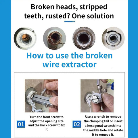 PVC Pipe Threader Kit For NPT 1/2 3/4 1 Inch Threads, Drill Compatible, DIY use of broken wire extractor demonstration