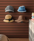 6 Pack Slat Wall Hat Display Racks For Vendors And Retail Stores Go-To Pro Grade Heavy Duty Slat Wall Hat Racks holding hats