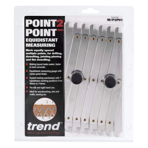 No Sweat Equidistant Measuring Tool For Dialing In Evenly Spaced Marks Smooth Sliding Measure 3.3 To 28 Inches shown packaging with metallic design.