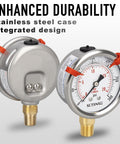 Liquid Filled Pressure Gauge 0 To 300 Psi, Two And A Half Inch Dial, One Quarter Inch NPT Lower Mount, Stainless Steel Case