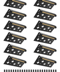 5W Retaining Wall Lights 7 Inch LED Hardscape Lighting Waterproof Low Voltage Landscape Lights 12V Outdoor Step And Patio Lighting 3000K Soft White IP66 Waterproof 12 Pack With Connectors showing individual lights and connectors