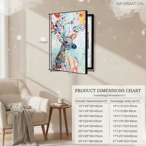 Stylish Flip-Top Electric Meter Box Cover That Totally Hides Wall-Mounted Breaker Panels With Smooth Design And Effortless Circuit Access For Any Home Makeover In Modern Living Spaces, shown in a cozy living room setting.