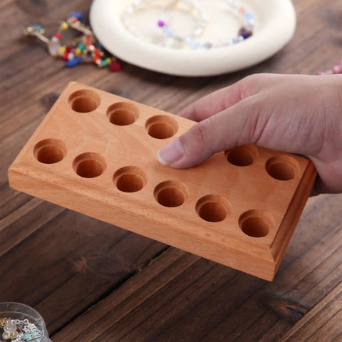 Wood Pliers Holder With Multi Slot Rack For Beading Tools And Hand Tools Durable Bead Tool Organizer for easy access
