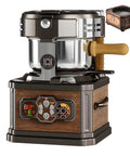 Home And Cafe Coffee Bean Roaster With Eight Heat Settings Dead Quiet Operation Precise Temperature Control Automatic Chaff Removal And Built In Triple Layer Safety Lock For Smooth Daily Brews with digital controls and wooden handle.